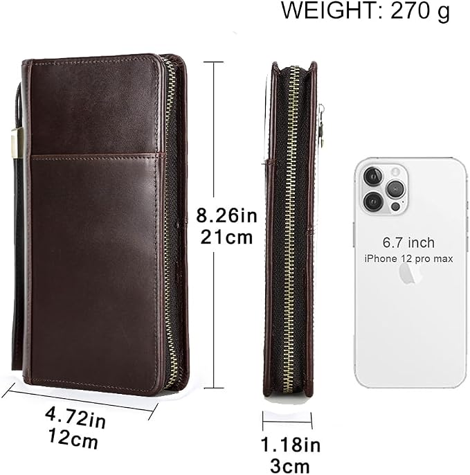 CONTACTS Personalized Family Passport Wallet for 4 Custom Engraved Name | RFID Blocking Travel Documents Organizer, 13 Card Slot - Image 8