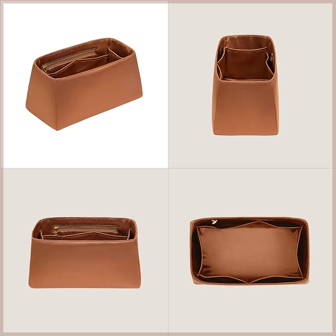 ZTUJO Silky Purse Organizer For Birkin, Luxury Purse Organizer Insert (Gold, BK30) - Image 7