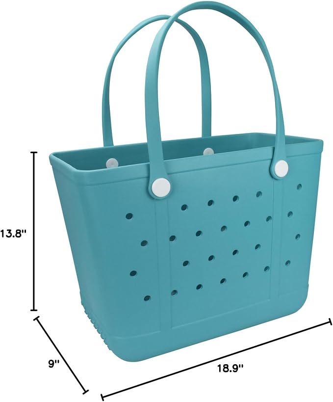 Beach Tote Bag for Women, Rubber Beach Bag Waterproof Sandproof, Extra Large EVA Tote Bag Boat Bag - Image 5