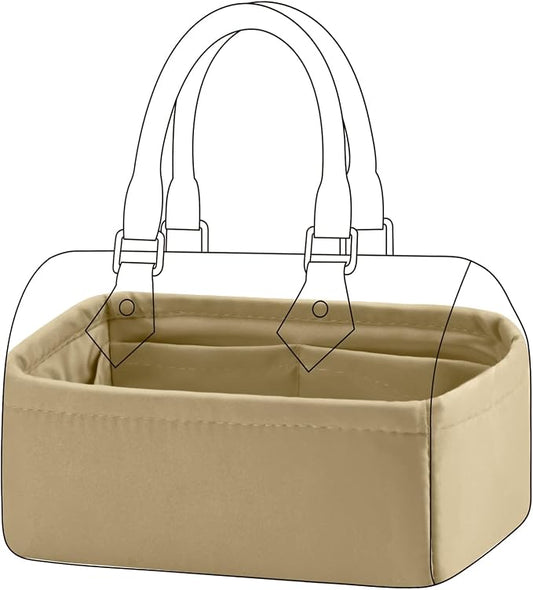 DGAZ Silk Purse Organizer Insert Fits LV Speedy 16/20/25/30/35/40/45 bags，Silky Smooth Bag Organizer，Luxury Handbag & Tote Shaper(S2 trench,SP16) by DGAZ