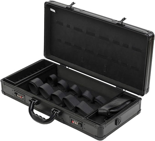 DNYSYSJ Barber Carrying Case Barber Case, Stylist Tool Box Professional Salon Hair Cutting Grooming Kit Storage Organizer for Clippers, Scissors, Barber Supplies (B) by DNYSYSJ