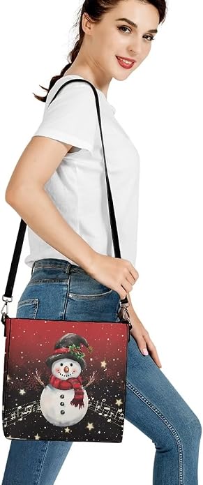 HUGS IDEA Boho Bags for Women Leather Handbag Shoulder Bucket Crossbody Purse - Image 5