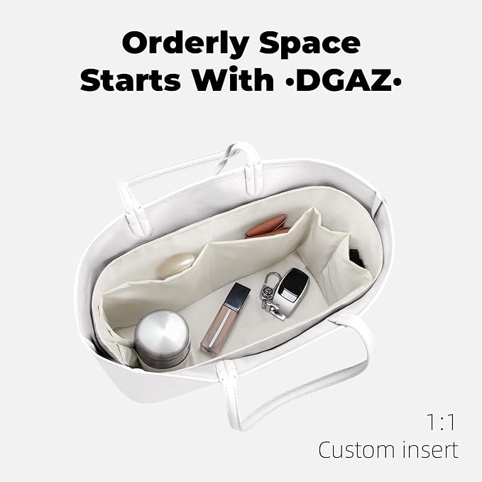 DGAZ Lightweight Purse Organizer Insert for GYARD-Anjou/Artois/SaintLouis Bags,silk and DupontPaper handbag inner for Luxury Bag(Craie,Saint louisGM) - Image 7