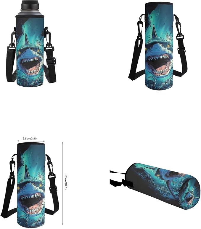 Shark Backpack and Lunch Box Set Boys Preschool Elementary Middle School Bookbag Lightweight Large Capacity Shoulder Laptop Daypack for Travel Back to School Gifts for Students - Image 6