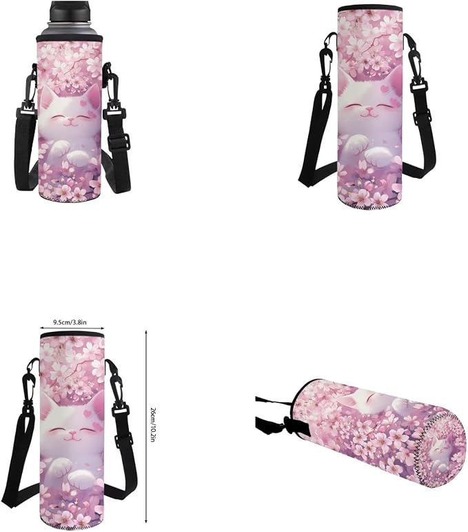 White Cat Backpack with Matching Lunch Box for Girls Kindergarten Elementary School Bag with Pencil Case Lightweight Student Bookbag for Kids Back to School Gift for Students - Image 6