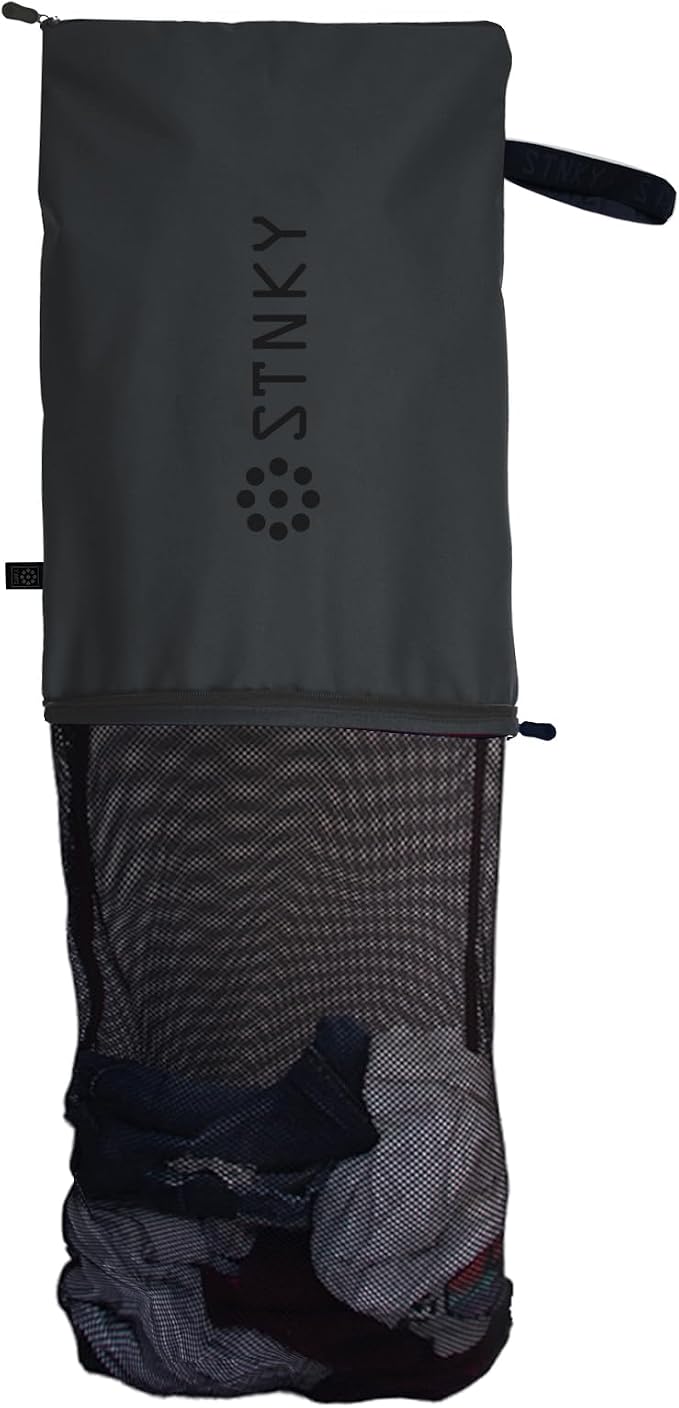 STNKY Bag Pro - Laundry Bags With Zips, Handles and Internal Mesh Bag for Travel, Yoga, Healthcare, Gym Kit, Laundry (Standard, Grey) by STNKY