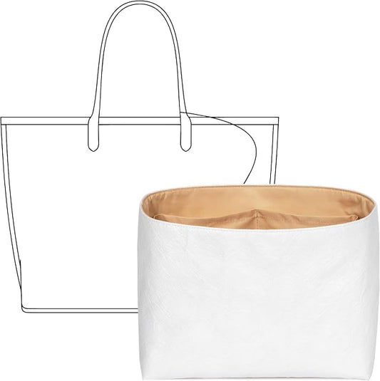 Tote Bag Organizer Insert for Anjou Mini Handbag,Custom Fit Inside Premium Vanile Lightweight WaterResistant Purse Insert with Cup Holder Accessories by FANJIProject
