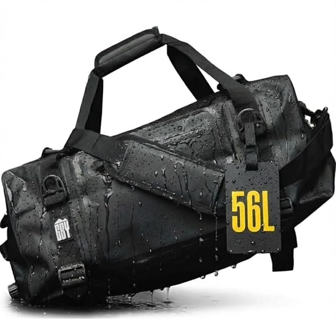 GBY Waterproof Dry Bag Duffle 56L – Large Travel, Camping & Outdoor Bag, Convertible Backpack, Sports, Gym, Durable & Portable by GBYUltralight
