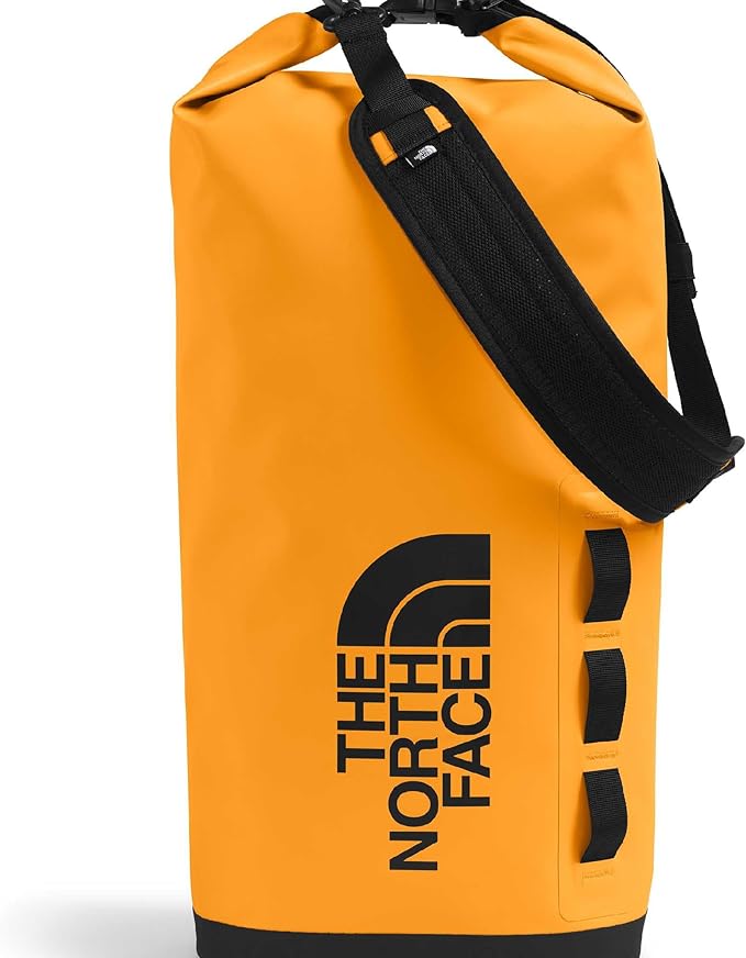 The North Face Base Camp Dry Bag - Roll-Top Waterproof Stuff Sack, Ideal for Camping Gear & Kayak Accessories, Summit Gold/TNF Black, 18 Liters | Roll-Top Waterproof Stuff Sack, Ideal for Camping Gear & Kayak Accessories by Unknown