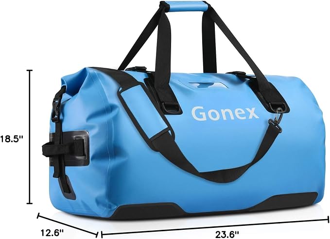 Gonex Extra Large Waterproof Dry Duffel Bag, Roll-Top PVC Gear Bag | Waterproof PVC, Roll-Top Closure, Wet Pocket, Shoulder & Hand Carry, Kayaking, Paddleboarding, Travel - Image 10