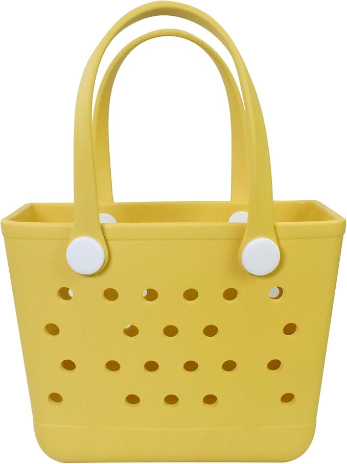 Lightweight Extra large Rubber Beach Bag Small mini Tote Bag for Gym Waterproof medium Open Handbag for Pool Sports by Addoklm