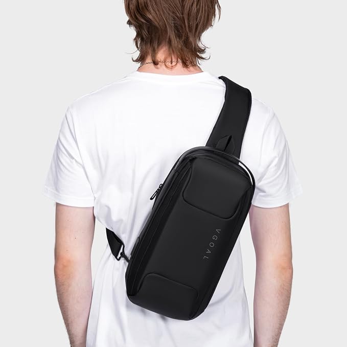 VGOAL Anti Theft Crossbody Bag Sling Bag for Men Anti Theft Sling Backpack Mini Backpack Daypack Crossbody for Travel Sport Running Hiking (FG6315) - Image 2