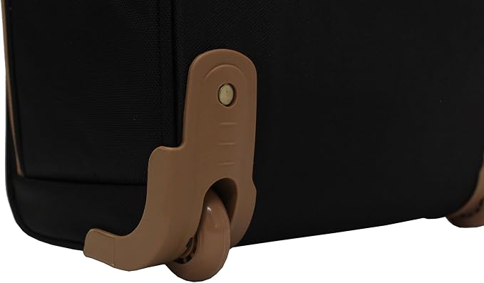 steve madden Designer 15 Inch Carry on Suitcase- Small Weekender Overnight Business Travel Luggage- Lightweight 2- Rolling Spinner Wheels Under Seat Bag for Women (Harlo Black) - Image 5