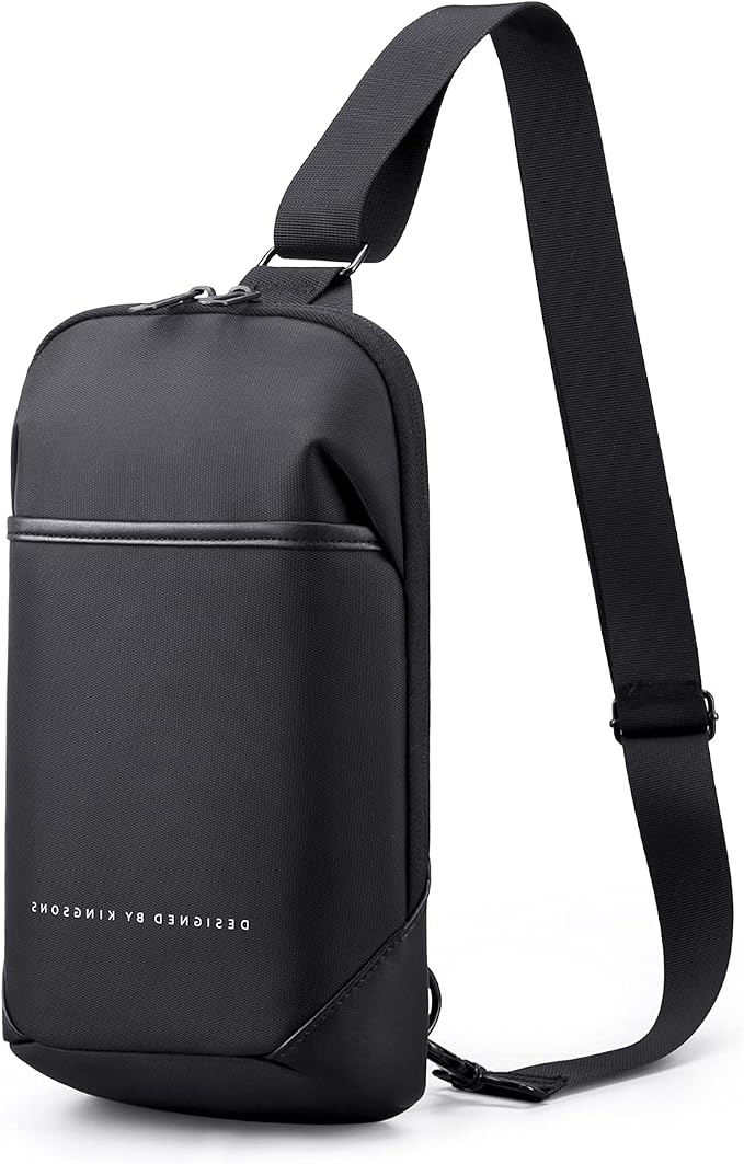 Kingsons Small Crossbody Bag Sling Bag for Men Women Waterproof Chest Pack with Anti Theft Pocket, Casual Daily Daypack Shoulder Bag for Running Travel Cycling Hiking by Kingsons