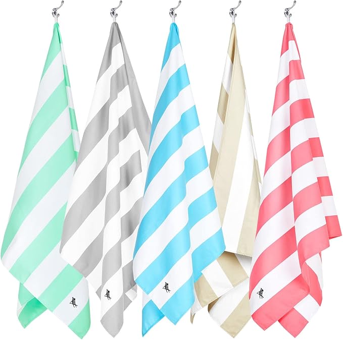 Dock & Bay Beach Towel - Quick Dry, Sand Free - Compact, Lightweight - 100% Recycled - Includes Bag - Cabana Light - Bora Bora Beige - Extra Large (200x90cm, 78x35) - Image 10