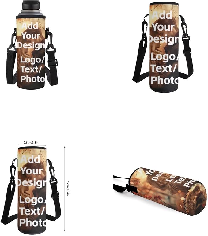 Custom Backpack for Girls Boys Backpack with Lunch Box Water Bottle Holder with Strap and Zipper Pencil Case 4PCS Set Bookbag with Front Pocket for School Teens 17 inch Sturdy School Bag - Image 6