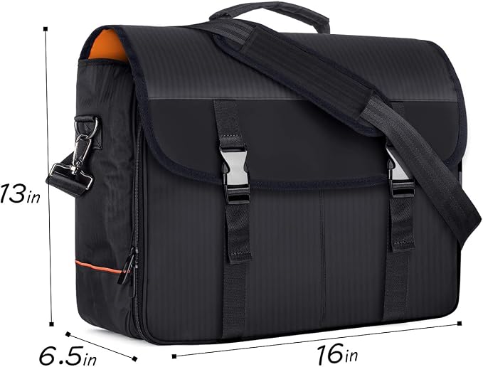 CURMIO Bartender Bag, Travel Bag for Bar Tools Set, Bartender Kits Storage with Padded Compartments for Wine Bottles, for Home Indoor Outdoor Patio Party, Black (Bag ONLY) - Image 6