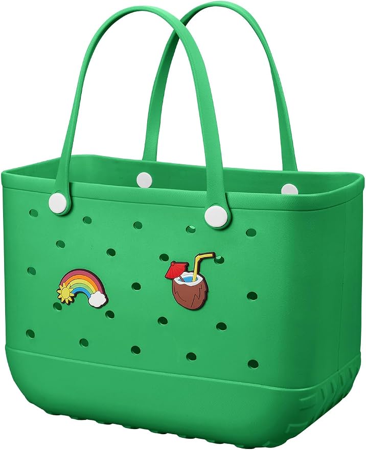 Baonat Beach Bag Rubber Tote Bag - Waterproof Travel Bag for Women Washable Tote Bag Handbag for Sports Beach Market Pool by BAONAT