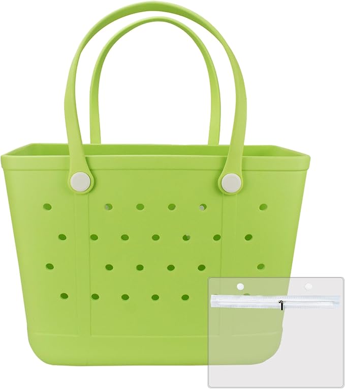 Juyeesm X Large Rubber Tote Bag for Boat, Beach, Pool-XL,18.9 * 13.8 * 8in | Oversized Rubber Beach Bags, Washable Beach Tote Bag, Durable Travel Bags for Work, Sport by Juyeesm