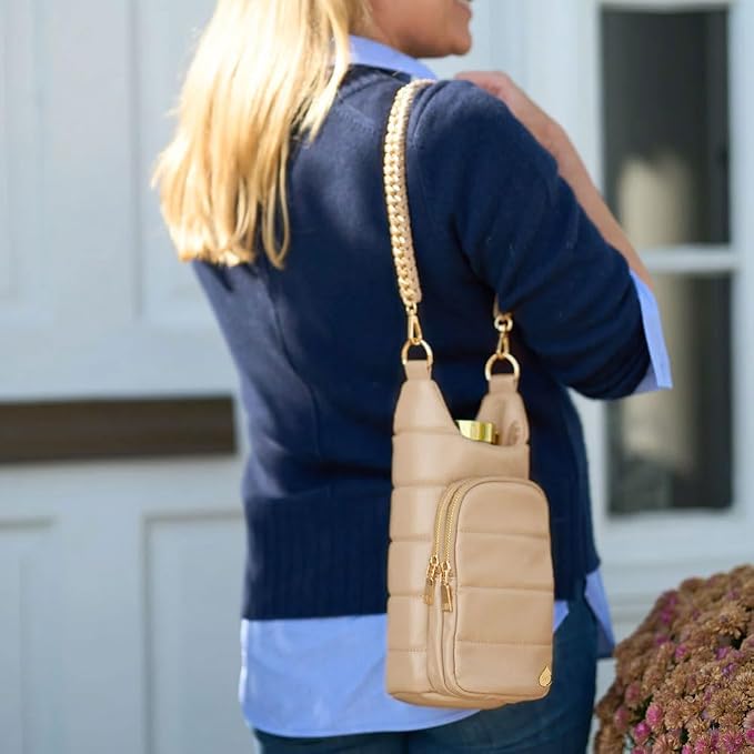 WanderFull® Original HydroBag® Luxury Vegan Leather, Oprah’s Favorite Things 2024, Water Bottle Holder with 2 Straps - Image 2