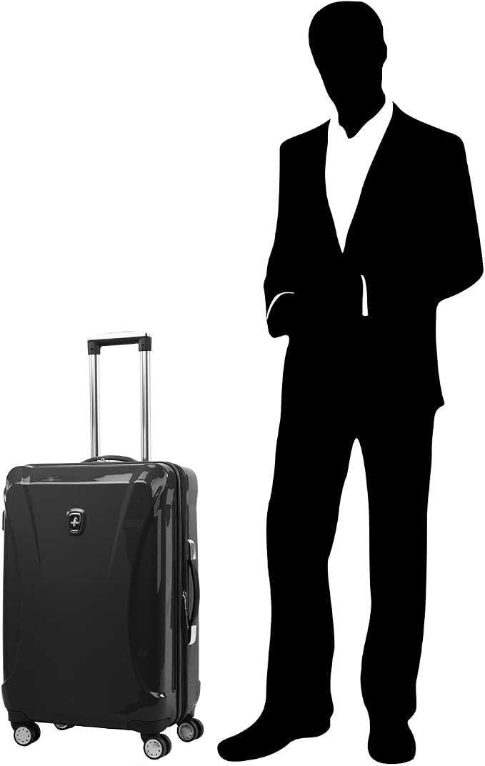 Atlantic Ultra Lite 4 Hardside | 24-Inch Expandable Spinner (Jade Black) - Image 6