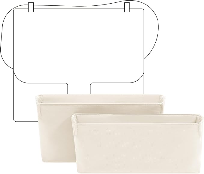Purse Organizer Insert for HERMES Constance 19 Handbag,Custom Fit Inside Premium Craie Lightweight WaterResistant Tote Bag Insert Accessories by FANJIProject