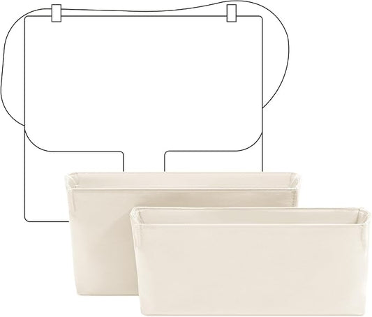 Purse Organizer Insert for HERMES Constance 19 Handbag,Custom Fit Inside Premium Craie Lightweight WaterResistant Tote Bag Insert Accessories by FANJIProject