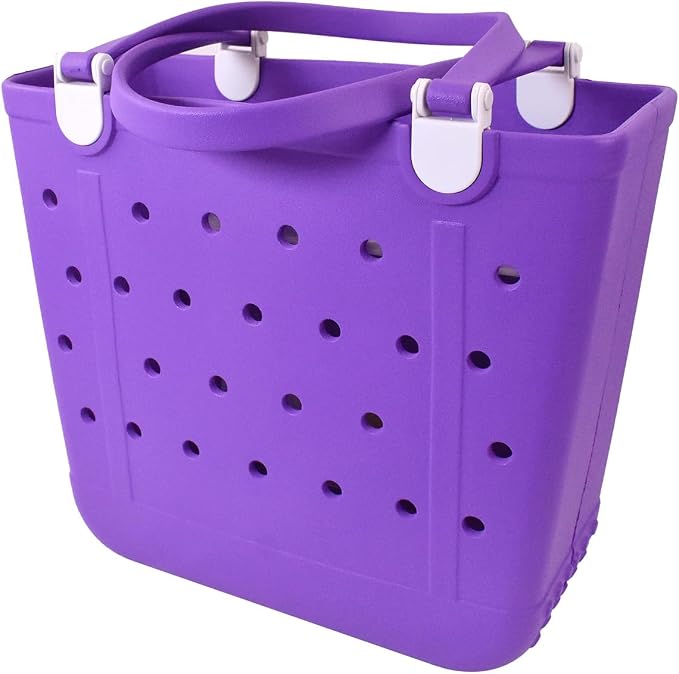 Lightweight Extra large Rubber Beach Bag Small mini Tote Bag for Gym Waterproof medium Open Handbag for Pool Sports - Image 5