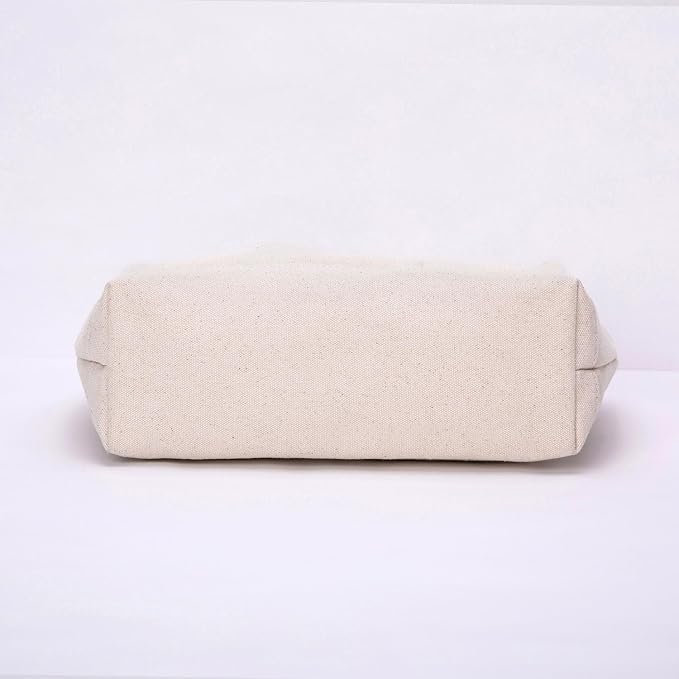 Lightweight Handbag Organizers Insert with Multiple Pockets Handbag Organizer for Storage and Organization Cosmetic Bag Cotton Canvas (M, Beige) - Image 8