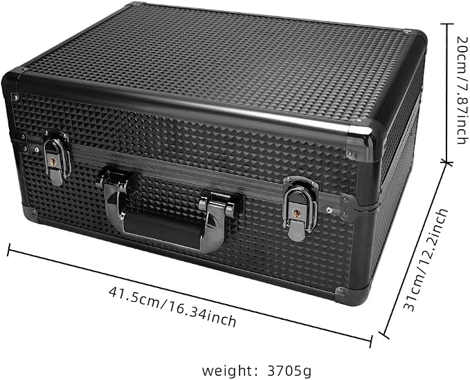 Makuep Train Case,Extra Large See-Through 6 Trays Makeup Box Travel Case Professional Cosmetic Storage for Makeup Artist, Nail Tech, Hairstylists Salon Barber Case - Image 5