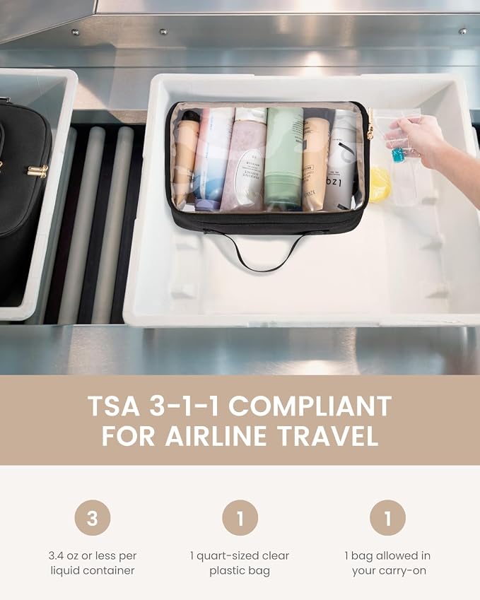 LOVEVOOK 40L Travel Backpack for Women Men, TSA Personal Item Travel Bag Fits 17.3inch Laptop, Waterproof Airline Approved Carry On Luggage With 2 Cubes for Weekender Hiking Business, Black - Image 8