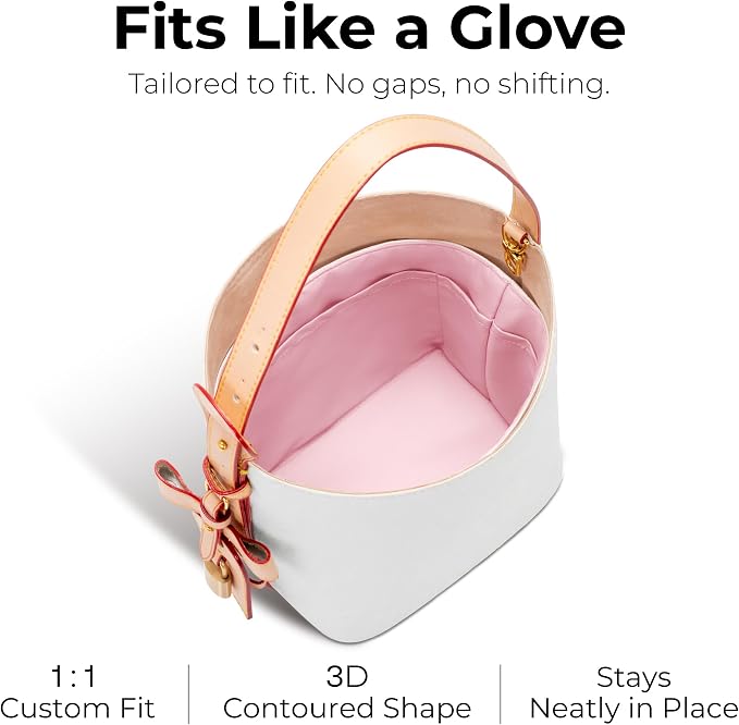 Purse Organizer Insert Compatible with LV All In BB | Handcrafted DuPont™ Tyvek®, Precision 1:1 Custom Fit, Rose Sakura, Keep Bag Clean & Protected for Travel & Commute - Image 3