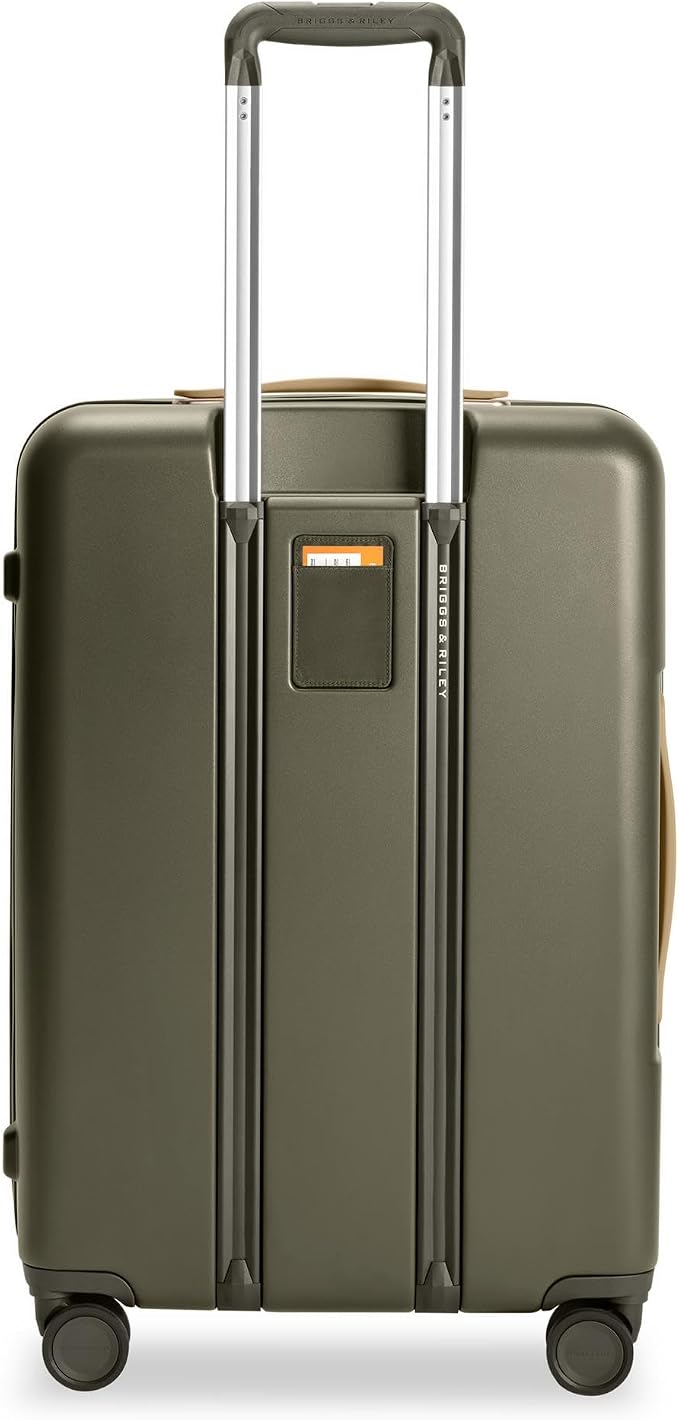 Briggs & Riley 27" Medium Expandable Spinner - Checked Luggage for Travel, Suitcases with Wheels, Hardside Rolling Bag for Men & Women, Self-Repairing Zipper - Sympatico Collection, Olive - Image 8
