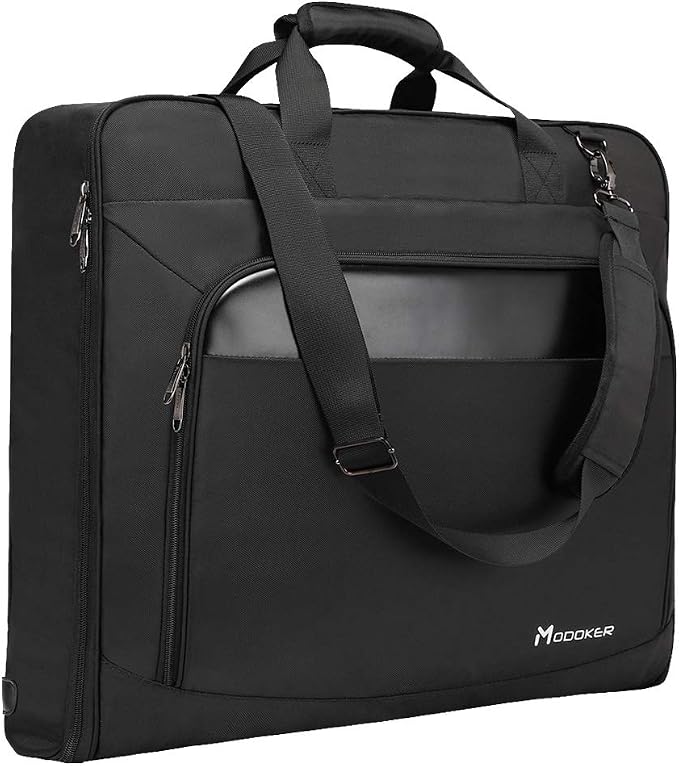 Modoker Carry On Garment Bags for Travel Hanging Clothes Suit Bag Luggage Organizer, Foldable Suit Carrier Gift for Men Women by Modoker