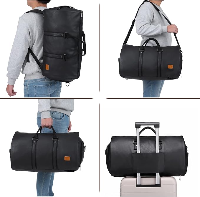 seyfocnia Convertible Travel Garment Bag,Carry on Garment Duffel Bag for Men Women - 2 in 1 Hanging Suitcase Suit Business Travel Bag - Image 6