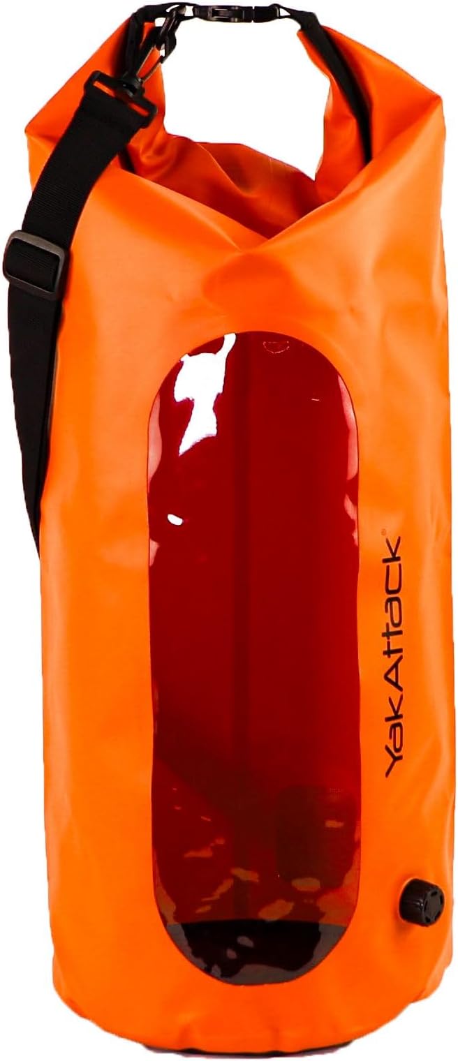 YakAttack 30L Roll-Top Waterproof Dry Bag with Air Valve | Durable & Water Resistant | Compact Storage | Remove Trapped Air | Additional Buoyancy | Dry Bag for Kayaking, Hiking, Boating & Camping - Image 5