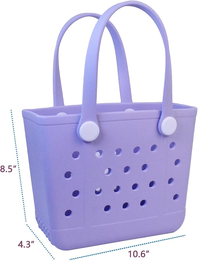 Lightweight Extra large Rubber Beach Bag Small mini Tote Bag for Gym Waterproof medium Open Handbag for Pool Sports - Image 2
