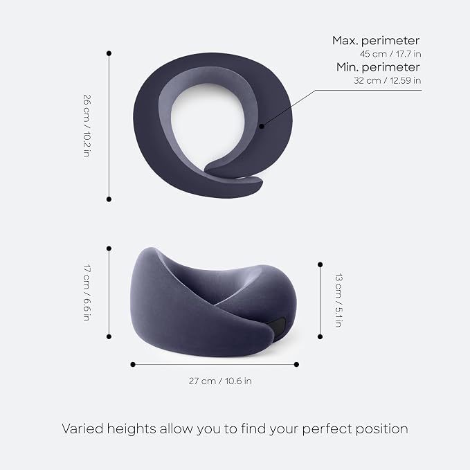 Ostrichpillow GO Travel Pillow, 360° Memory Foam Support, Soft & Washable - Image 4