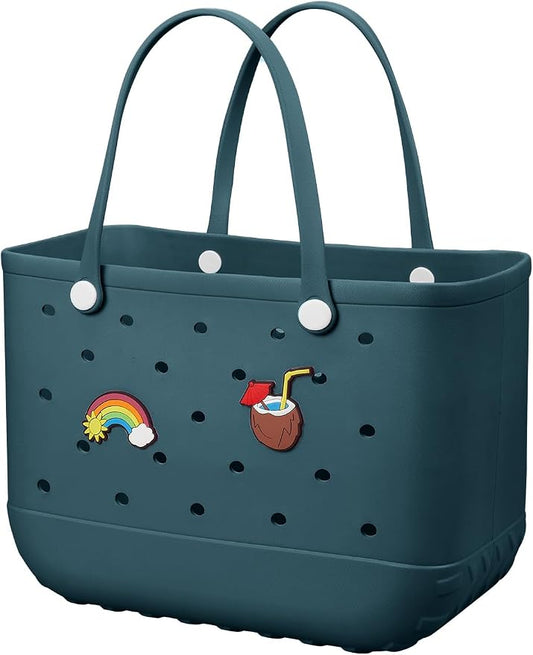 Baonat Beach Bag Rubber Tote Bag - Waterproof Travel Bag for Women Washable Tote Bag Handbag for Sports Beach Market Pool by BAONAT