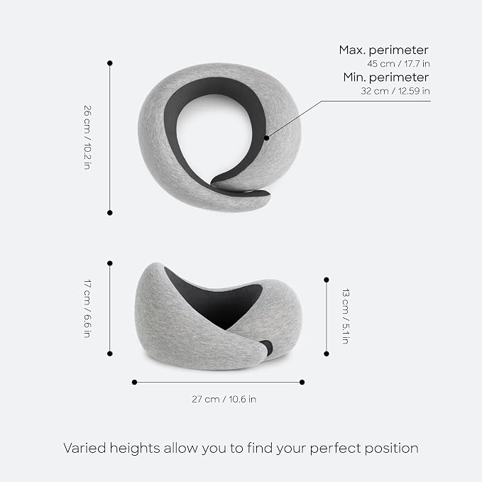 Ostrichpillow GO Travel Pillow, 360° Memory Foam Support, Soft & Washable - Image 4