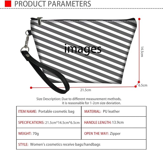 GIFTPUZZ Women Tote Bag Women Wallet Portable Cosmetic Bag for Women Bag Set 3 Pack PU Leather Bags with Zipper - Image 6