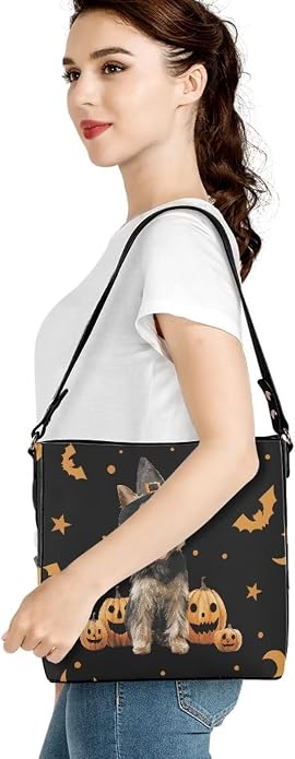 HUGS IDEA Boho Bags for Women Leather Handbag Shoulder Bucket Crossbody Purse - Image 2