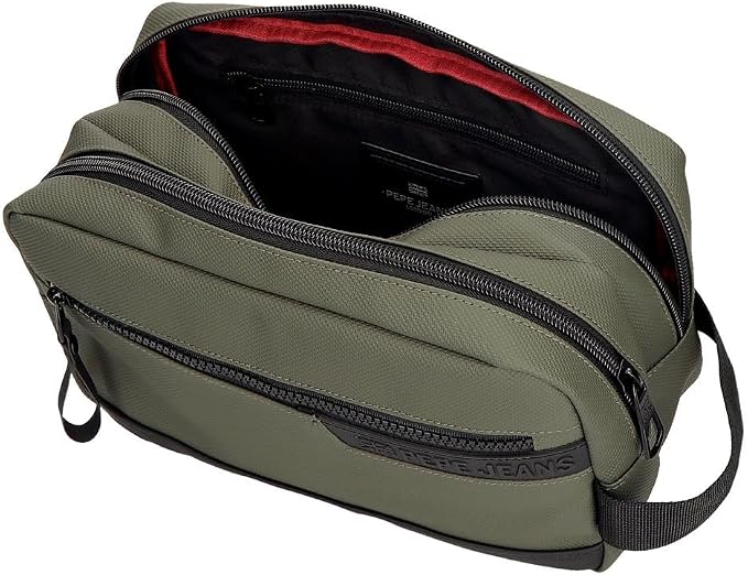Pepe Jeans Dorking Waist Bag, Crossbody Bag with Multiple compartments, Polyester, by Joumma Bags., Khaki, One Size, Toiletry bag - Image 4