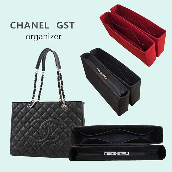 Lckaey Purse Organizer Insert for PST/PTT/GST liner bag lined storage bag2018black-GST - Image 3