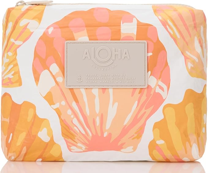 ALOHA Collection Small Pouch | Lightweight, Packable, and Splash-Proof Makeup Pouch | Easy to Clean by ALOHACollection