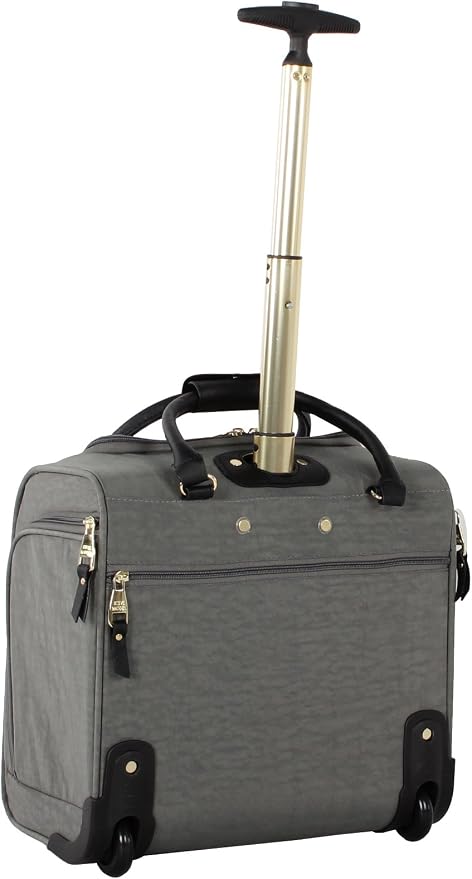 Steve Madden Designer Luggage Collection - 3 Piece Softside Expandable Lightweight Spinner Suitcase Set - Travel Set Includes an Under Seat Bag, 20-Inch Carry on and 28-Inch Checked Suitcase, - Image 6
