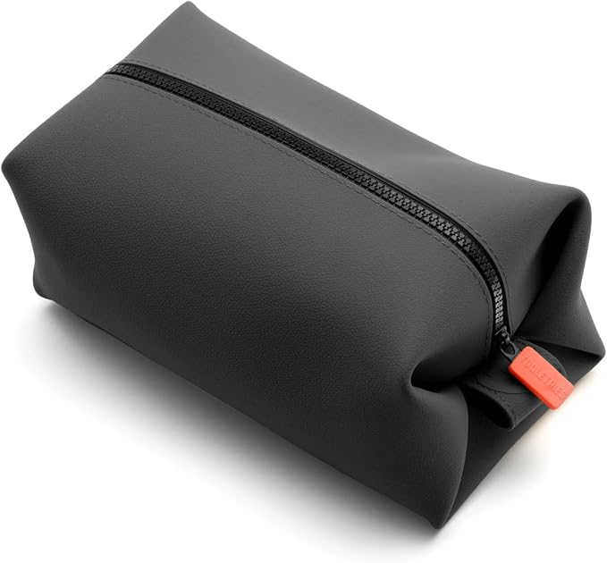 TOOLETRIES The Koby Dopp Kit, Premium Silicone Toiletry Bag for Men, Compact Leak-Resistant Travel Organizer with Heavy-Duty Zipper, Easy-to-Clean Grooming Bag – Original 10” x 6” x 6”, Charcoal by TOOLETRIES