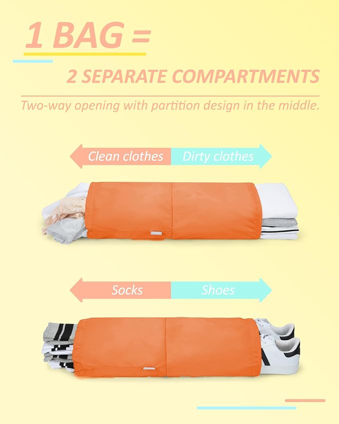 BAGSMART 6 Set /4 Set/2 Set Compression Packing Cubes for Travel, Lightweight Luggage Organizer Bags, Durable Space Saver Bags Travel Essentials - Image 4