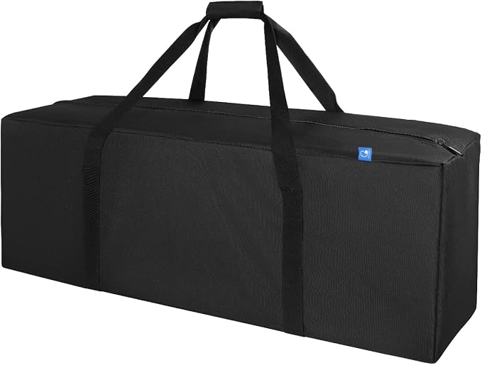 COOLBEBE 36-Inch Large Travel Duffle Bag, 100L Heavy Duty Luggage for Sports Equipment, Camping & Moving, Water Resistant, Black by COOLBEBE