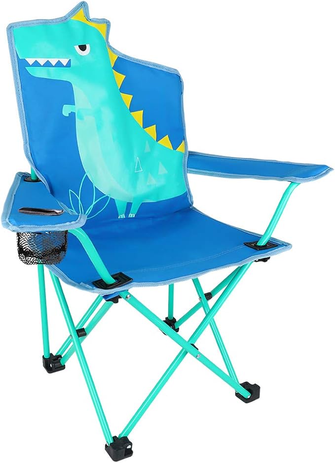 KABOER Kids Outdoor Folding Camping Chair with Cup Holder Carrying Bag | Portable Camping Chair for Beach Picnic Camping Travel Lawn Ages 3-10 - Image 3